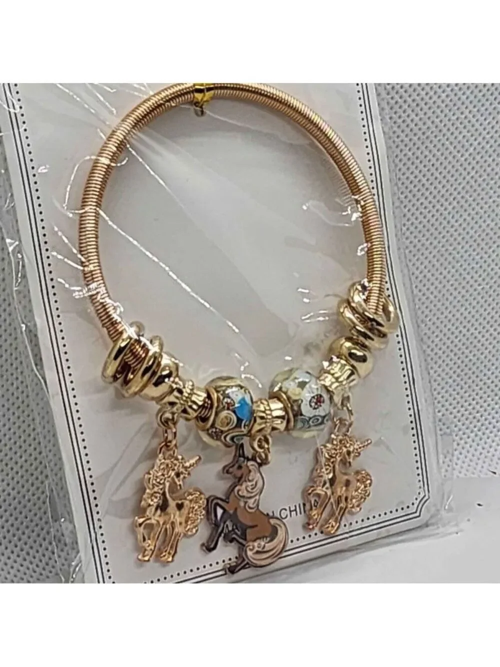 Brand New   Three Unicorn Bracelet